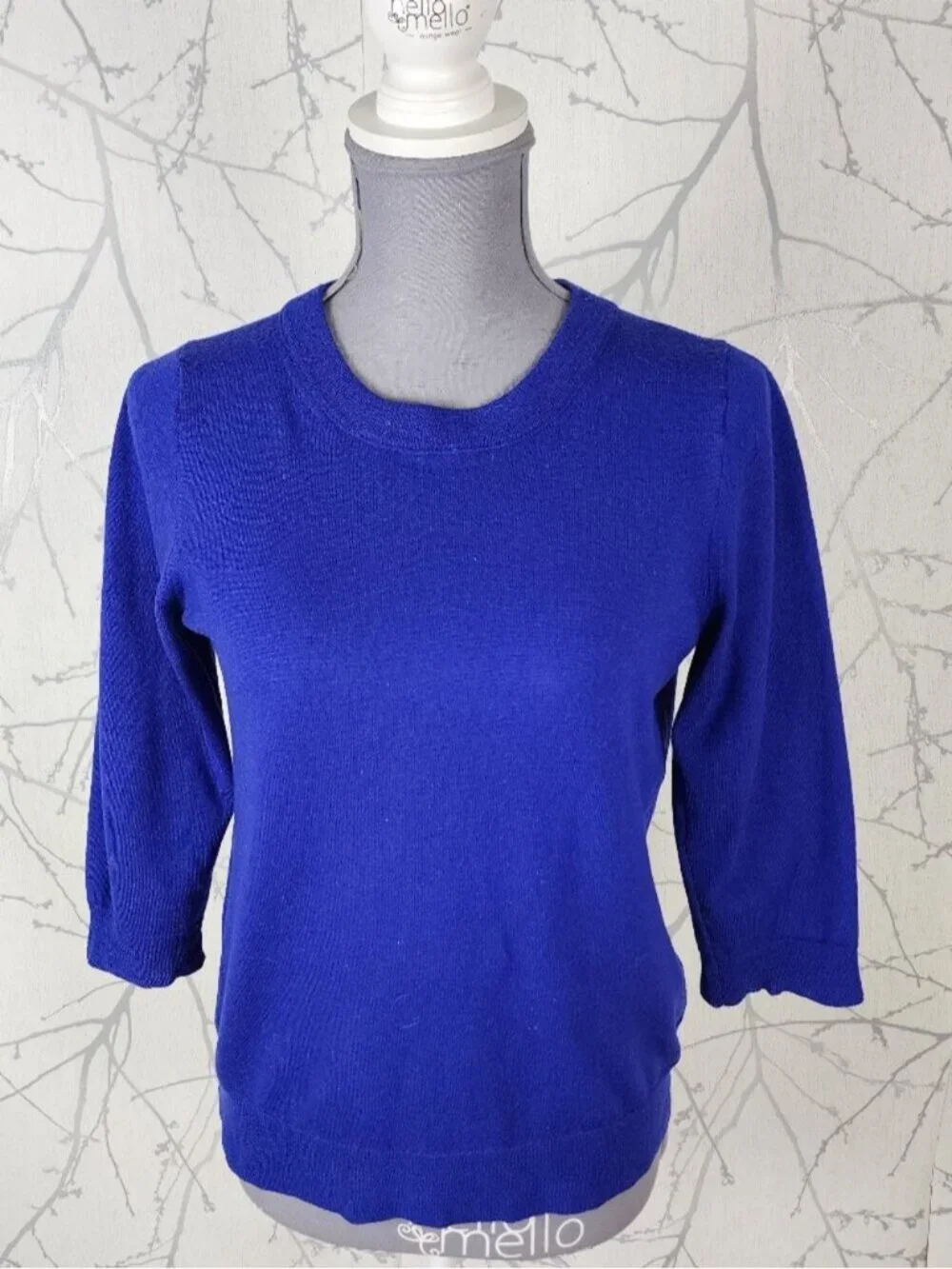 J. Crew Royal Blue 100% Merino Wool Crewneck Tippi Sweater